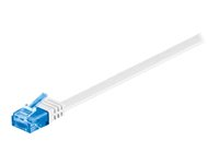 MicroConnect nätverkskabel - 50 cm - vit V-UTP6A005W-FLAT