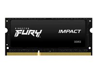 Kingston FURY Impact - DDR3L - modul - 8 GB - SO DIMM 204-pin - 1866 MHz / PC3L-14900 - ej buffrad KF318LS11IB/8