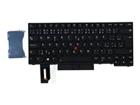 Primax - ersättningstangentbord för bärbar dator - med ClickPad, Trackpoint - QWERTY - tjeckiska - svart Inmatningsenhet 01EN980