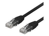 DELTACO TP-603S - patch-kabel - 30 cm - svart TP-603S