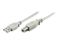 MicroConnect - USB-kabel - USB till USB typ B - 1 m USBAB1