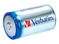 Verbatim batteri - 2 x C - alkaliskt 49922