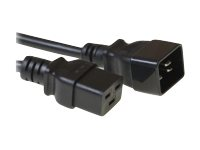 MicroConnect - strömkabel - IEC 60320 C19 till IEC 60320 C20 - 2 m PE141520