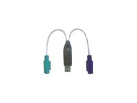 MicroConnect adapter för tangentbord/mus - USB USBA2PS2