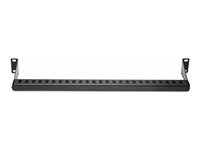 StarTech.com 1U Rack Mountable Cable Lacing Bar w/Adjustable Depth, Cable Support Guide For Organized 19" Racks/Cabinets, Horizontal Cable Guide For Patch Panels/Switches/PDUs - list för rackkabelhantering (horisontell) - 1U 12S-CABLE-LACING-BAR