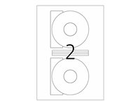 HERMA Special - ogenomskinliga CD/DVD-etiketter - matt - 200 etikett (er) - 116 mm rund 4471