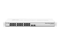 MikroTik Cloud Smart Switch CSS326-24G-2S+RM - switch - 26 portar - smart - rackmonterbar CSS326-24G-2S+RM