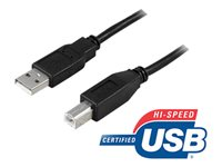 DELTACO USB-210S - USB-kabel - USB till USB typ B - 1 m USB-210S