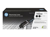 HP 143AD - 2-pack - svart - toner-refill - för Neverstop 1001, 1202; Neverstop Laser 1000, MFP 1200, MFP 1201, MFP 1202 W1143AD