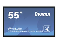 iiyama ProLite TF5539UHSC-B1AG 55" LED-bakgrundsbelyst LCD-skärm - 4K - för interaktiv skyltning/interaktiv kommunikation TF5539UHSC-B1AG
