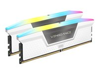 CORSAIR Vengeance RGB - DDR5 - sats - 32 GB: 2 x 16 GB - DIMM 288-pin - 6000 MHz / PC5-48000 CMH32GX5M2D6000C36W