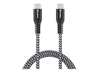 Sandberg Survivor - USB typ C-kabel - 24 pin USB-C till 24 pin USB-C - 1 m 441-38
