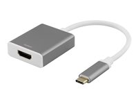 DELTACO USBC-HDMI9 - HDMI-adapter - 20 cm USBC-HDMI9