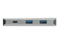 StarTech.com USB C-hubb med 4 portar (10 Gbps) till 3x USB-A och 1x USB-C - Laddning med 100 W strömförsörjning pass-through - Portabel USB 3.1 Gen. 2/USB 3.2 Gen. 2 Type C-adapter för bärbar dator - Fungerar med TB3 - hubb - 4 portar HB31C3A1CPD3