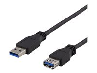 DELTACO USB3-241 - USB-förlängningskabel - USB typ A till USB typ A - 1 m USB3-241