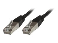 MicroConnect nätverkskabel - 25 cm - svart STP60025S