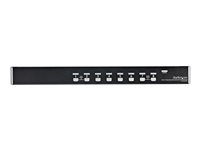 StarTech.com 8 Port 1U Rackmount USB KVM Switch Kit with OSD and Cables - Rack mount KVM - VGA KVM Switch - 8 Port KVM Switch (SV831DUSBUK) - omkopplare för tangentbord/video/mus - 8 portar - rackmonterbar SV831DUSBUK