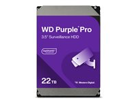 WD Purple Pro WD221PURP - hårddisk - 22 TB - övervakning, smart video - SATA 6Gb/s WD221PURP