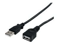 StarTech.com 91 cm svart USB 2.0-förlängningskabel A till A – M/F - USB-förlängningskabel - USB till USB - 91 cm USBEXTAA3BK