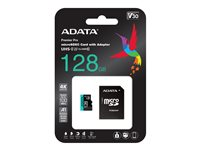 ADATA Premier Pro V30S - flash-minneskort - 128 GB - mikroSDXC UHS-I AUSDX128GUI3V30SA2-RA1