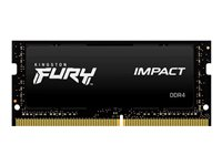 Kingston FURY Impact - DDR4 - modul - 16 GB - SO DIMM 260-pin - 2666 MHz / PC4-21300 - ej buffrad KF426S16IB/16