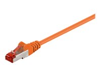 MicroConnect nätverkskabel - 25 cm - orange B-FTP60025O