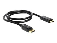 Delock adapterkabel - DisplayPort / HDMI - 1 m 82586