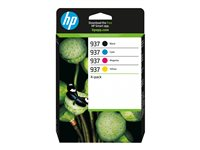 HP 937 - 4-pack - svart, gul, cyan, magenta - original - bläckpatron 6C400NE#301
