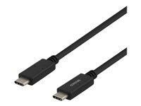 DELTACO USBC-1501M - USB typ C-kabel - 24 pin USB-C till 24 pin USB-C - 1 m USBC-1501M