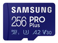 Samsung PRO Plus - flash-minneskort - 256 GB - mikroSDXC UHS-I MB-MD256KA/EU