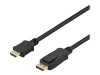 DELTACO DP-HDMI1100 - adapterkabel - DisplayPort / HDMI - 10 m DP-HDMI1100