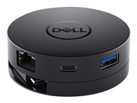 Dell Mobile Adapter DA300 - dockningsstation - USB-C - VGA, HDMI, DP - 1GbE 492-BCJL