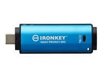 Kingston IronKey Vault Privacy 50C - USB flash-enhet - 16 GB - TAA-kompatibel IKVP50C/16GB