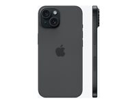 Apple iPhone 15 - svart - 5G smartphone - 256 GB - GSM MTP63QN/A