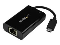 StarTech.com USB-C till Gigabit-nätverksadapter med PD-laddning - nätverksadapter - USB-C - Gigabit Ethernet US1GC30PD