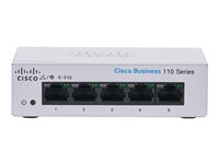 Cisco Business 110 Series 110-5T-D - switch - 5 portar - ohanterad - rackmonterbar CBS110-5T-D-EU