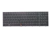 HP - ersättningstangentbord för bärbar dator - med pekpinne, ClickPad - spansk M17094-071