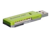 IOGEAR SD/MicroSD/MMC Card Reader/Writer GFR204SD - kortläsare - USB 2.0 GFR204SD