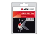 AgfaPhoto - svart - kompatibel - återanvänd - bläckpatron (alternativ för: Canon 6443B001, Canon CLI-551BK XL) APCCLI551XLB