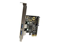 StarTech.com 2 Port PCI Express USB 3.0 Controller Card w/ SATA Power - USB adapter - PCIe - USB 3.0 x 2 - PEXUSB3S23 - USB-adapter - PCIe - USB 3.0 x 2 PEXUSB3S23