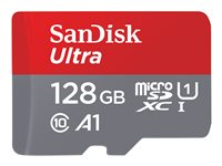 SanDisk Ultra - flash-minneskort - 128 GB - mikroSDXC UHS-I SDSQUAB-128G-GN6MA