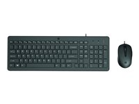 HP 150 - sats med tangentbord och mus - brittisk - svart Inmatningsenhet 240J7AA#ABU