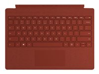 Microsoft Surface Pro Signature Type Cover - tangentbord - med pekdyna - tysk - vallmoröd Inmatningsenhet FFQ-00105