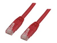 DELTACO TP-603R - patch-kabel - 30 cm - röd TP-603R