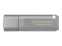 Kingston DataTraveler Locker+ G3 - USB flash-enhet - 16 GB DTLPG3/16GB