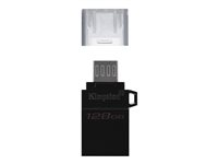Kingston DataTraveler microDuo G2 - USB flash-enhet - 128 GB DTDUO3G2/128GB