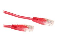 MicroConnect nätverkskabel - 50 cm - röd B-UTP6005R-B