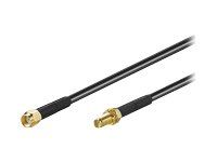 MicroConnect WLAN Extension Cable - antennförlängningskabel - 1 m - svart 51675