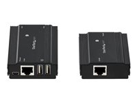 StarTech.com 4-ports USB 2.0-förlängarhubb över Single CAT5e/CAT6 Ethernet-kabel (RJ45) - 100 m - Adapterkit med USB-förlängarhubb - Metallhölje - Externt strömförsörjning - 480 Mbit/s - USB-förlängningskabel - USB 2.0 USB2004EXT100