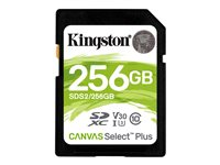 Kingston Canvas Select Plus - flash-minneskort - 256 GB - SDXC UHS-I SDS2/256GB